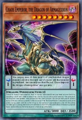 Chaos Emperor, the Dragon of Armageddon YCSW-EN011